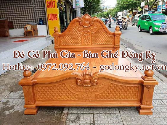 giường ngủ kiểu chương vòm gỗ đồng kỵ phú gia